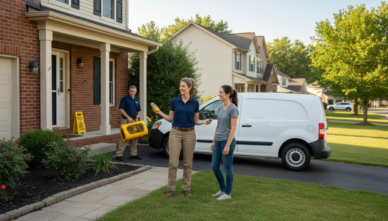 Residential water damage restoration in Delta, PA